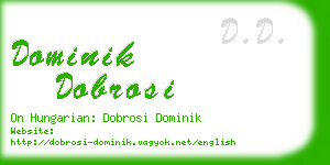 dominik dobrosi business card